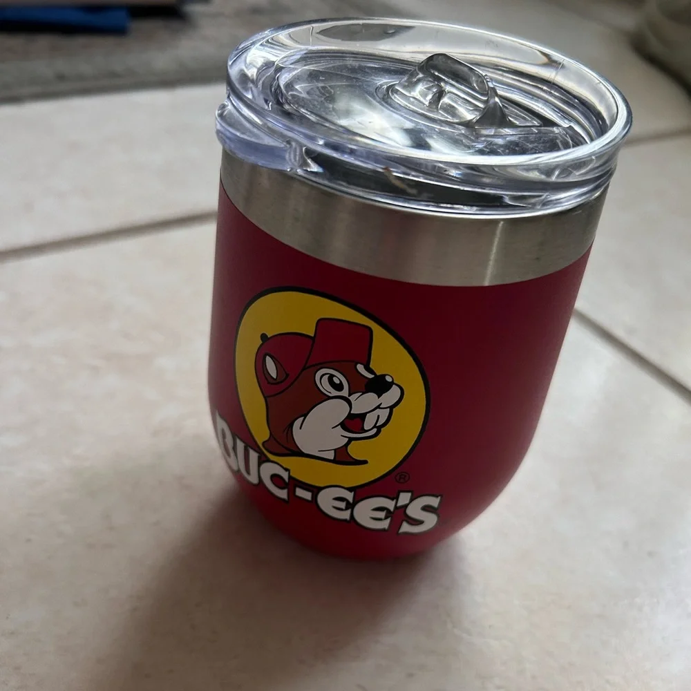 Buc-ee's Red Stainless Steel Insulated Tumbler with Lid - Picture 2 of 3